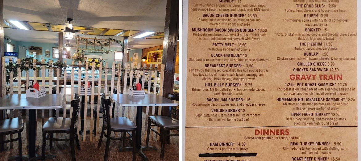 Country Grub Menu