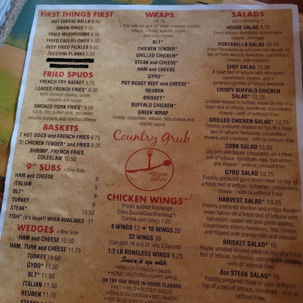 Country Grub Menu image 4